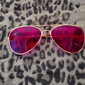 Rainbow optix pink aviators